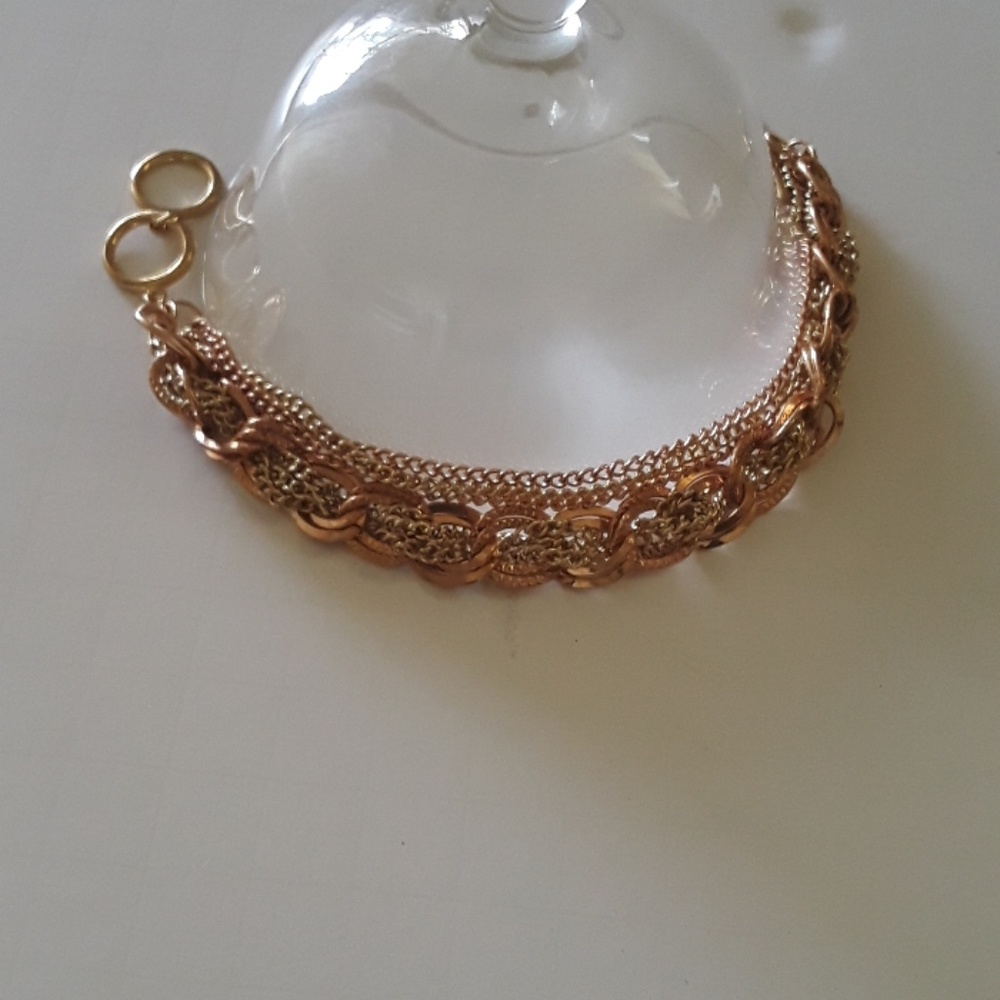 Rose Goldtone Chain Bracelet